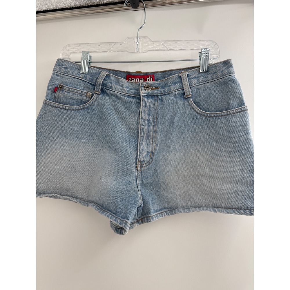 Y2K Zana Di Light Wash Denim Shorts Low Rise Jean Shorts Women's Size 15/16